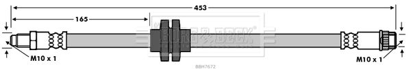 BORG & BECK Тормозной шланг BBH7672